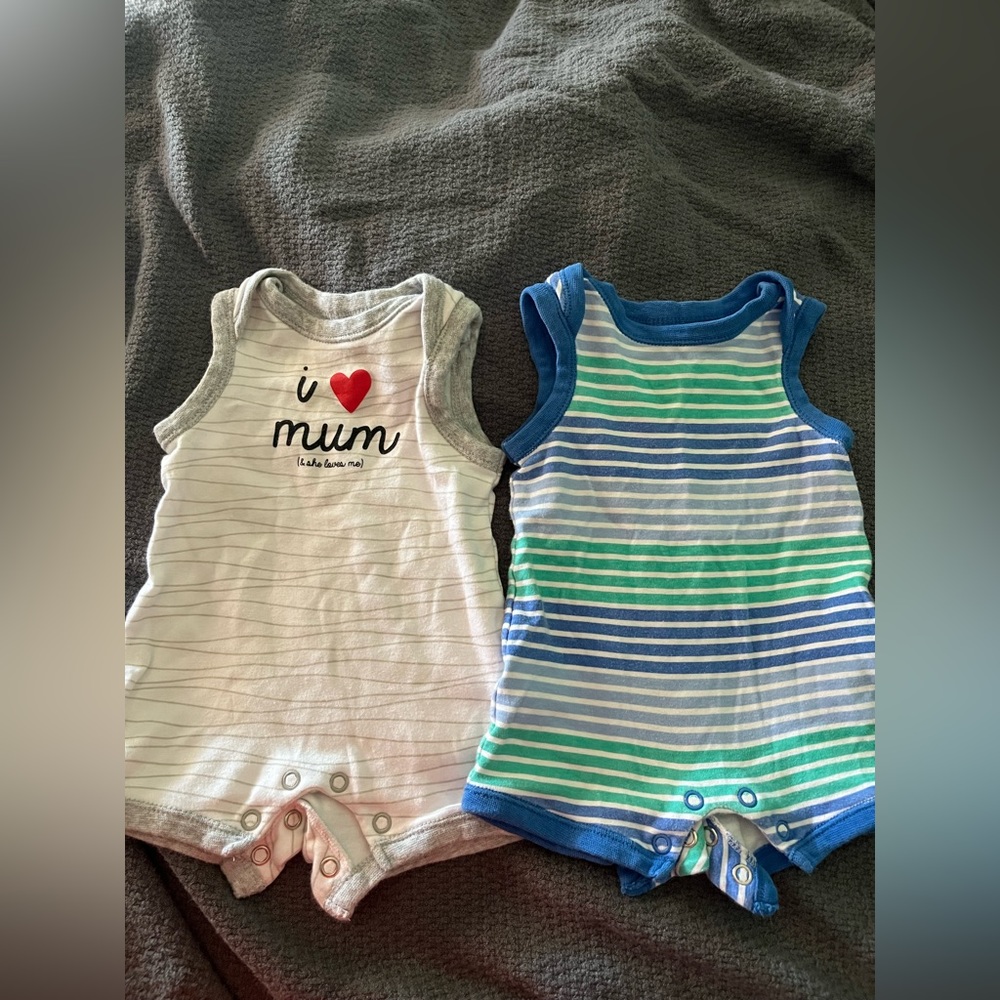 Baby boy 2 pack onesie newborn
